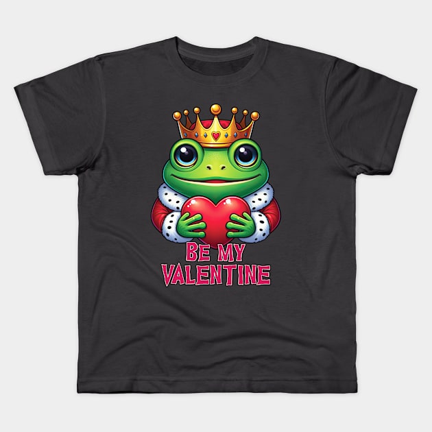 Frog Prince 12 Kids T-Shirt by Houerd